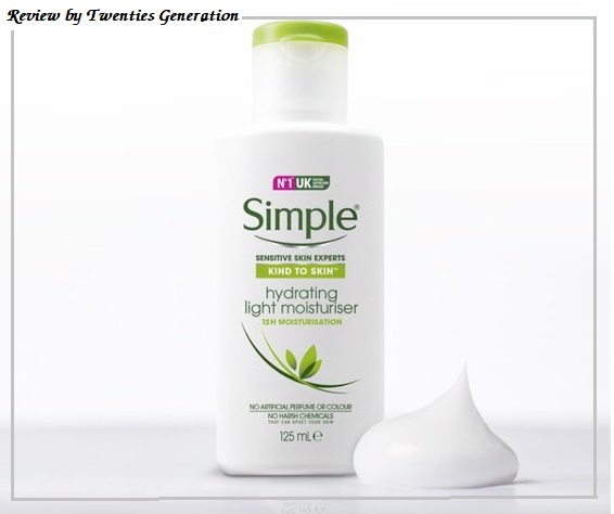 review kem dưỡng ẩm simple kind to skin hydrating moisturiser
