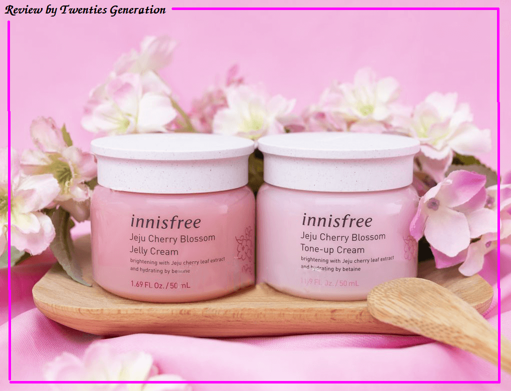review gel dưỡng ẩm innisfree jeju cherry blossom jelly gel