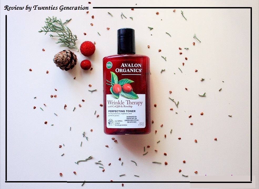 REVIEW THÀNH PHẦN AVALON ORGANICS WRINKLE THERAPY WITH COQ10 & ROSEHIP PERFECTING TONER