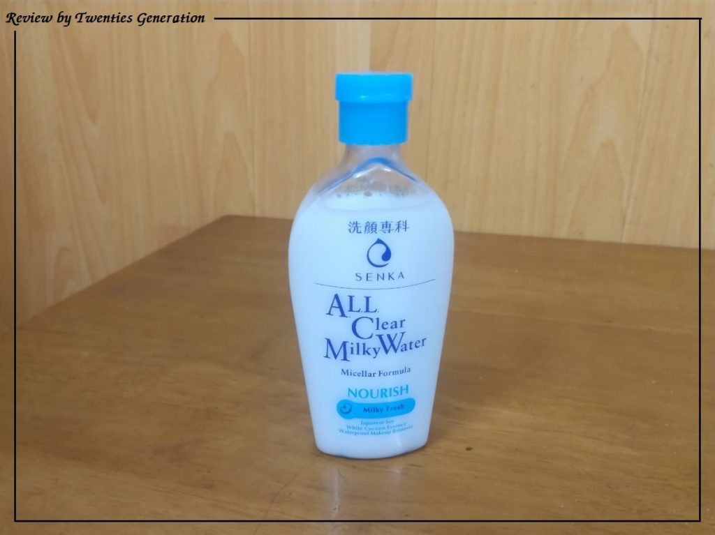 review nước sữa tẩy trang senka all clear milky water