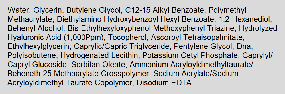 the lab oligo hyaluronic acid sun essence ingredients