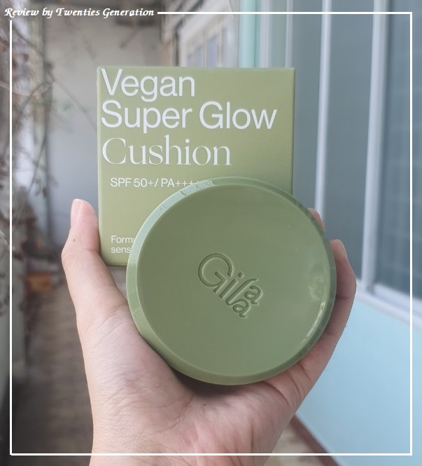 review phấn nước gilaa vegan super glow cushion
