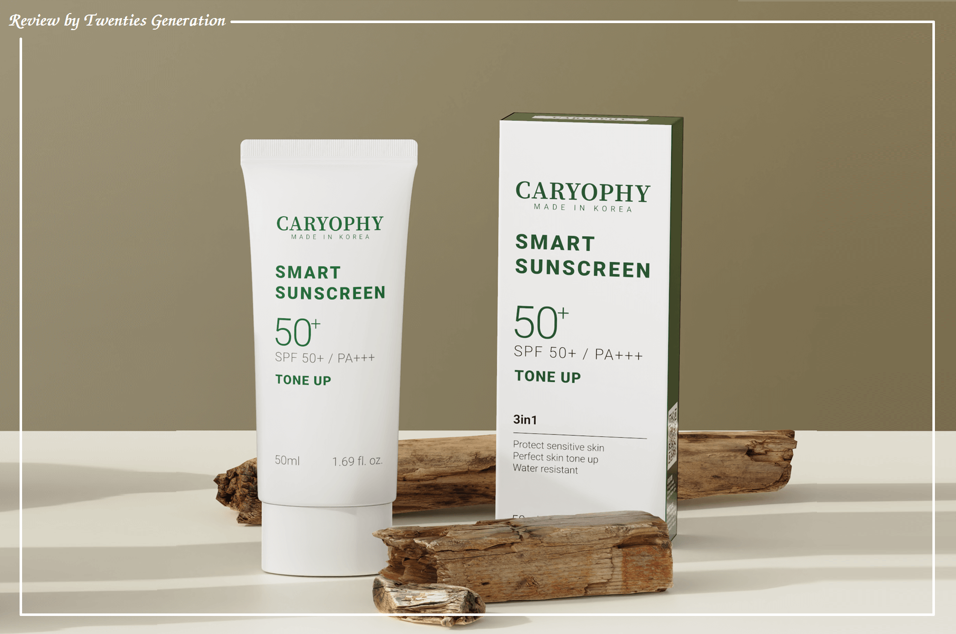 REVIEW KEM CHỐNG NẮNG CARYOPHY SMART SUNSCREEN SPF50+/PA+++ TONE UP