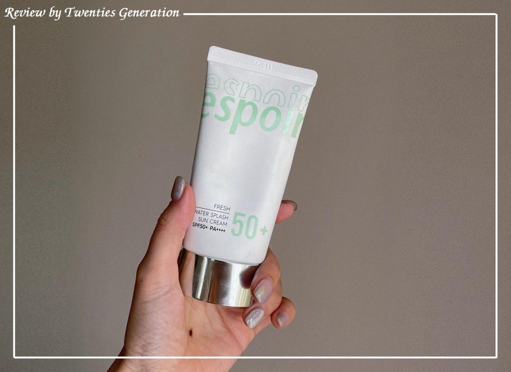 review espoir water splash sun cream fresh