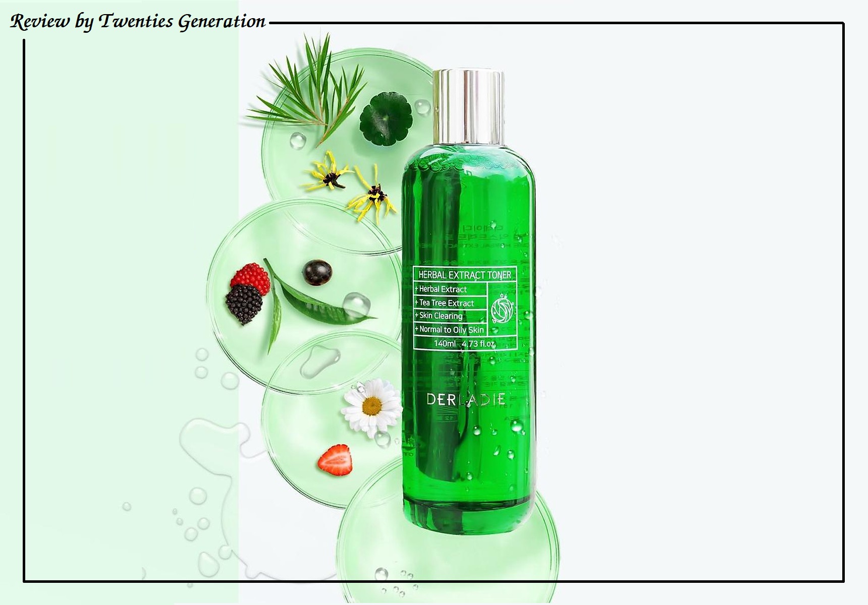 REVIEW THÀNH PHẦN DERLADIE HERBAL EXTRACT TONER