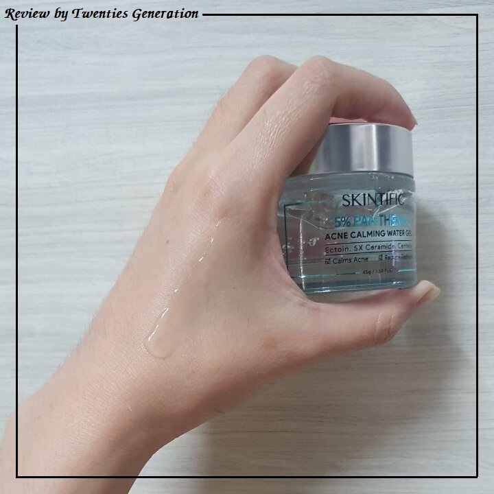 Skintific 5% Panthenol Acne Calming Water Gel Review