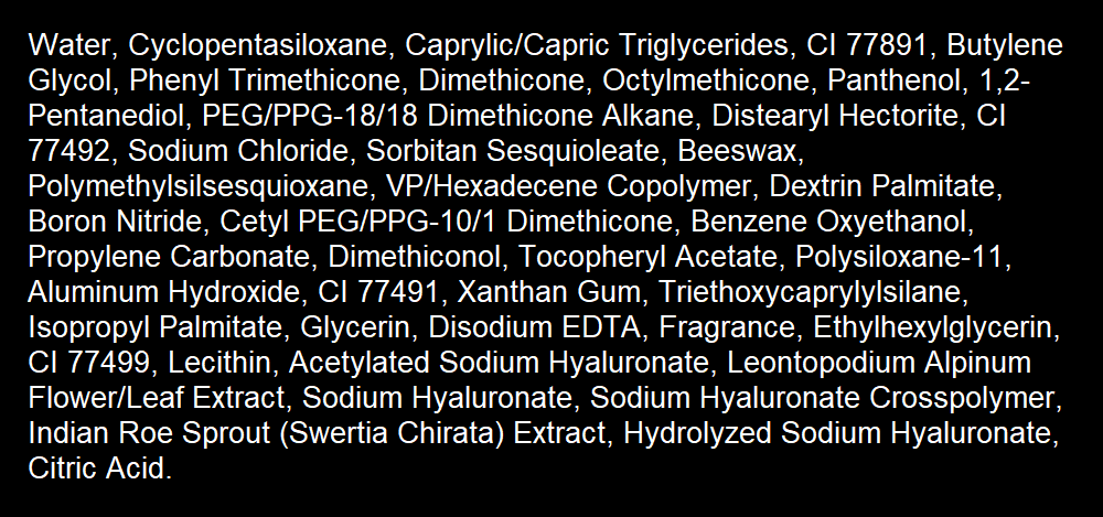colorkey silky serum liquid foundation ingredients