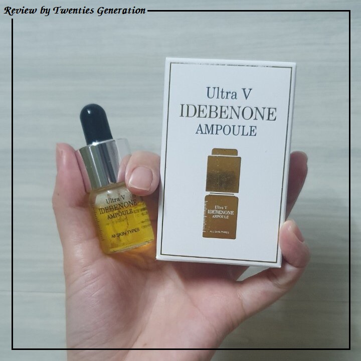 review tinh chất ultra v idebenone ampoule 