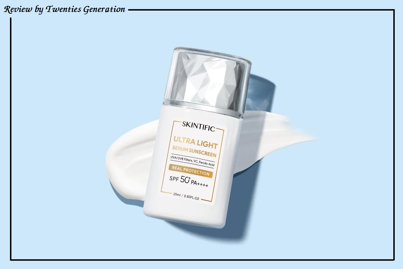 review skintific ultra light serum sunscreen