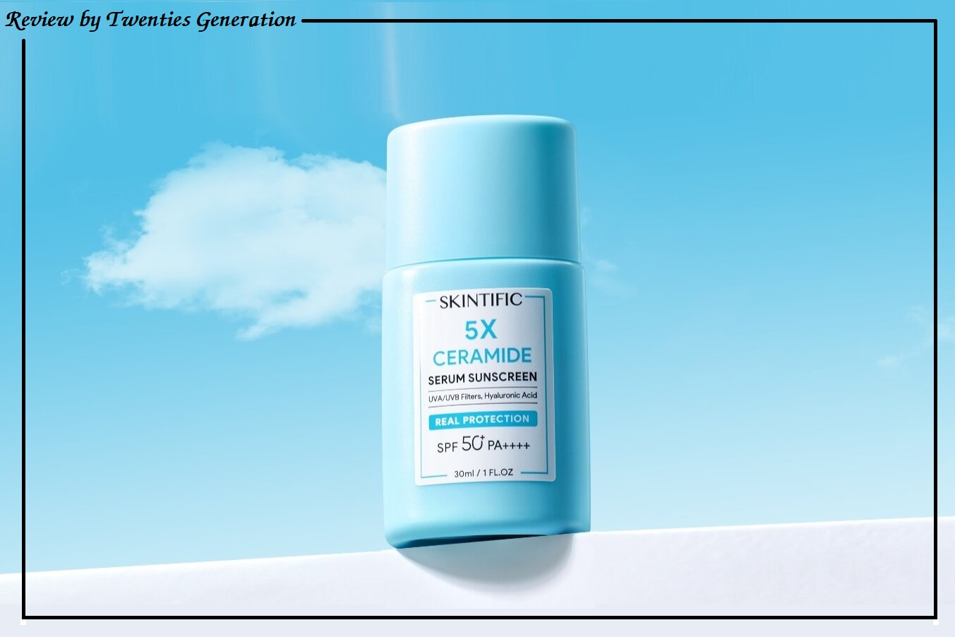 review skintific 5x ceramide serum sunscreen