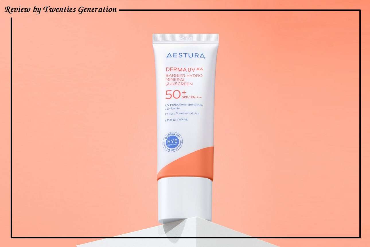Review kem chống nắng Aestura Derma UV365 Barrier Hydro Mineral Sunscreen SPF50+ PA++++