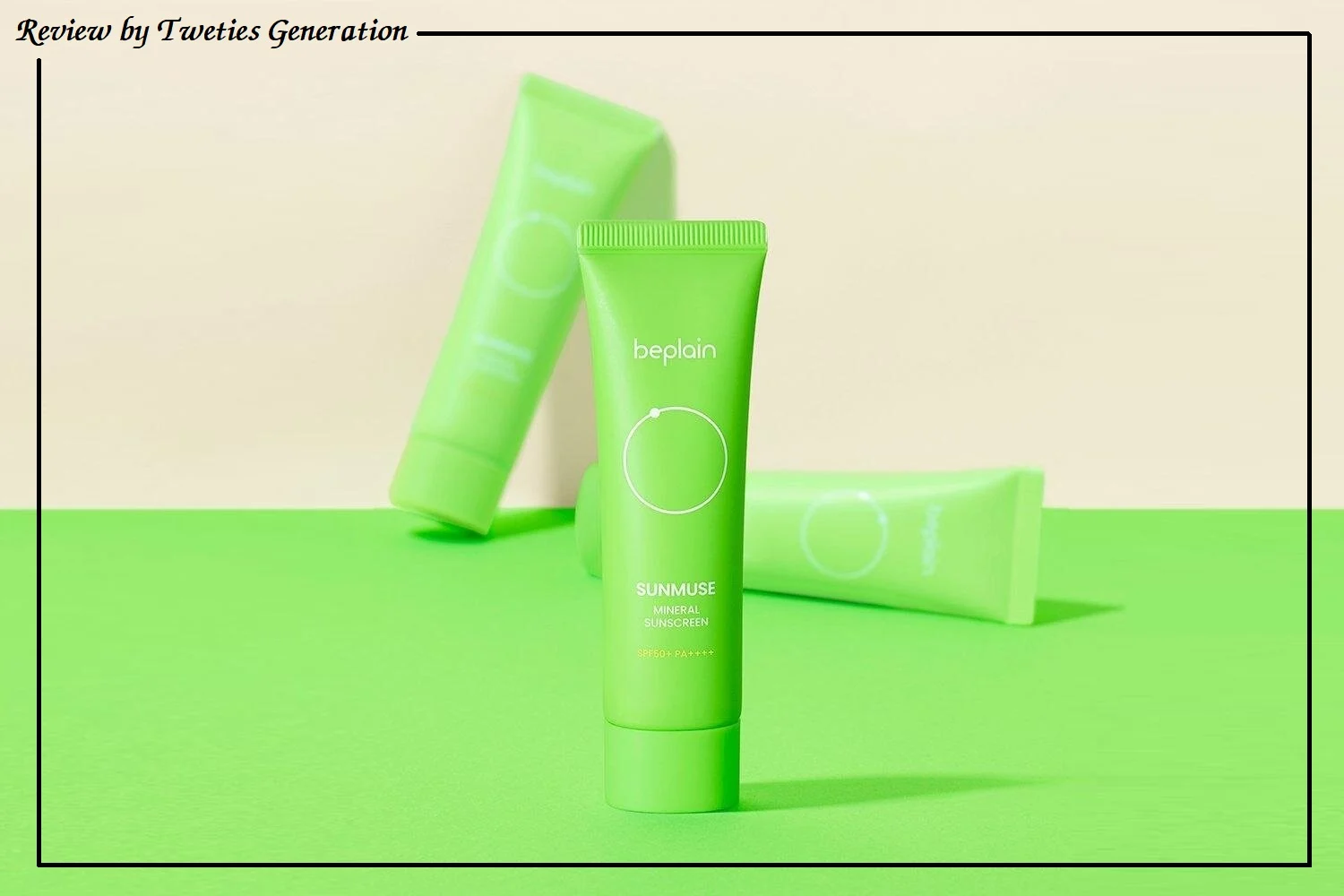 Review kem chống nắng Beplain Sunmuse Mineral Sunscreen SPF50+ PA++++