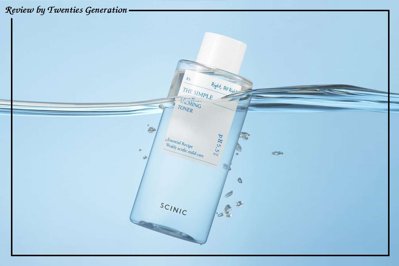 Review nước cân bằng Scinic The Simple Calming Toner