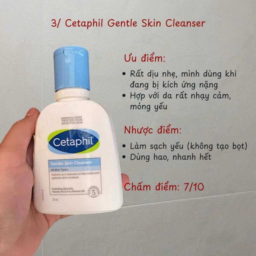 sữa rửa mặt Cetaphil dùng được cho mẹ bầu