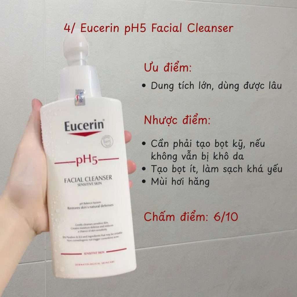 sữa rửa mặt Eucerin dùng được cho mẹ bầu